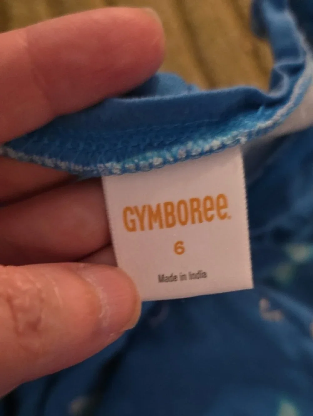 5/25 Gymboree Blue Sunglasses-Print Tank Top Size 6